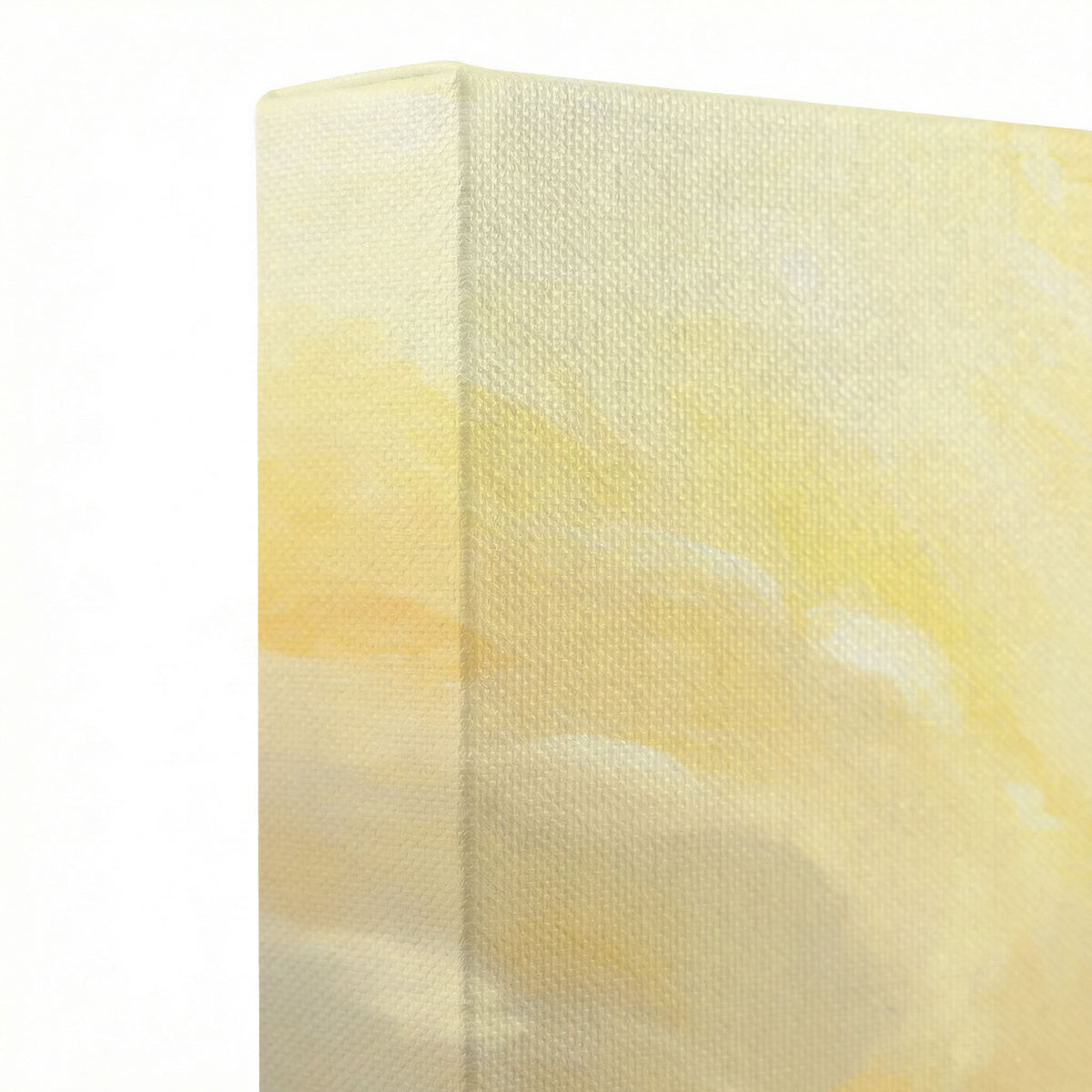 Close-up of Jesus dancing with a ballerina painting showing fine details of the clouds and oil paint textures.