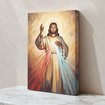 In His Light, Christian Canvas Wall Art, Christmas Gift Ideas, Christian Home Decor, Ciaocustom