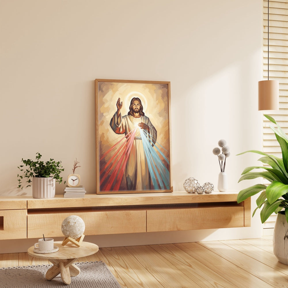 In His Light, Christian Canvas Wall Art, Christmas Gift Ideas, Christian Home Decor, Ciaocustom