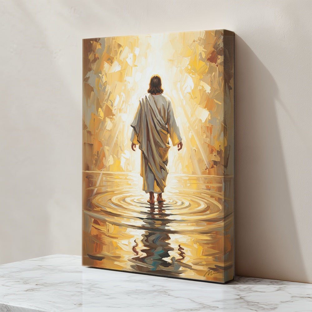 Jesus Walking on Water X, Christian Canvas Wall Art, Christmas Gift Ideas, Christian Home Decor, Ciaocustom
