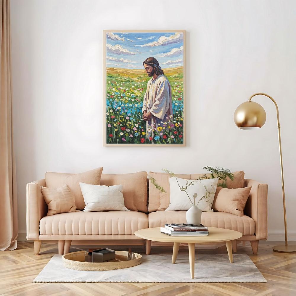 Jesus in The Garden III, Christian Canvas Wall Art, Christmas Gift Ideas, Christian Home Decor, Ciaocustom