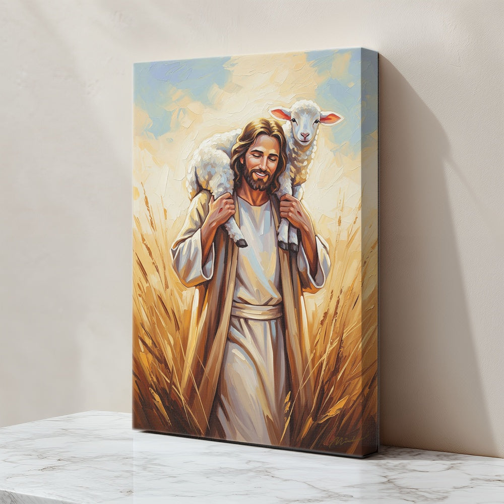 Shepherd of My Soul II, Christian Canvas Wall Art, Christmas Gift Ideas, Christian Home Decor, Ciaocustom