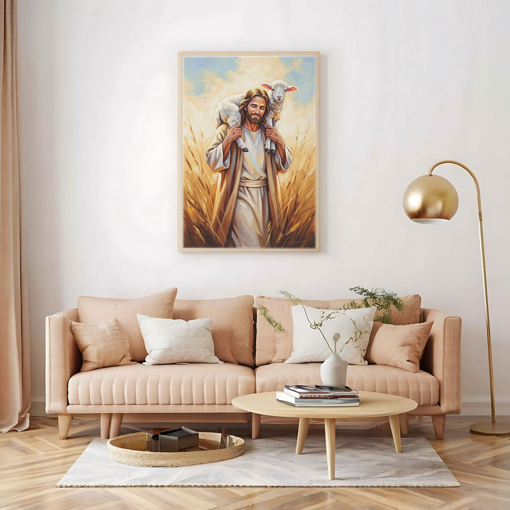 Shepherd of My Soul II, Christian Canvas Wall Art, Christmas Gift Ideas, Christian Home Decor, Ciaocustom