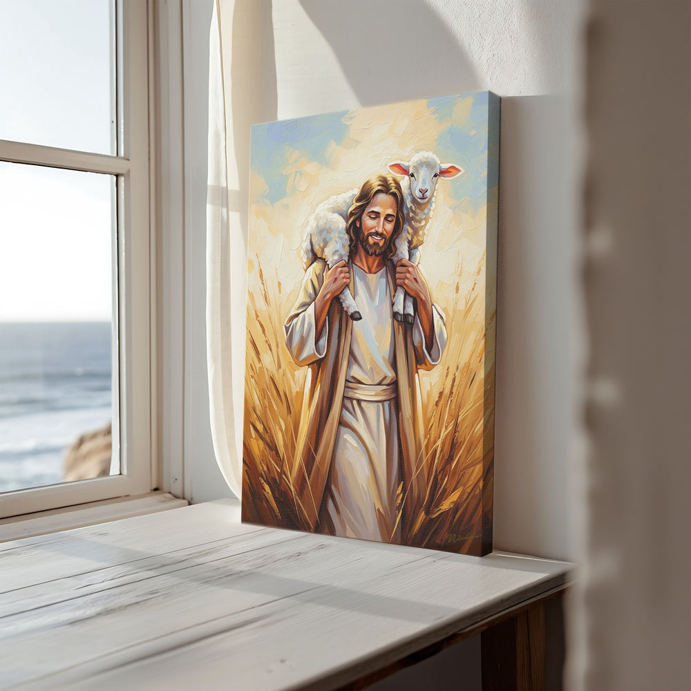 Shepherd of My Soul II, Christian Canvas Wall Art, Christmas Gift Ideas, Christian Home Decor, Ciaocustom