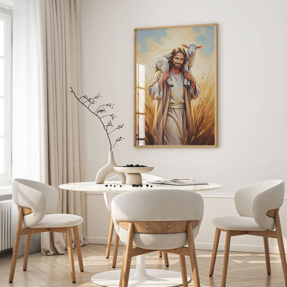 Shepherd of My Soul II, Christian Canvas Wall Art, Christmas Gift Ideas, Christian Home Decor, Ciaocustom